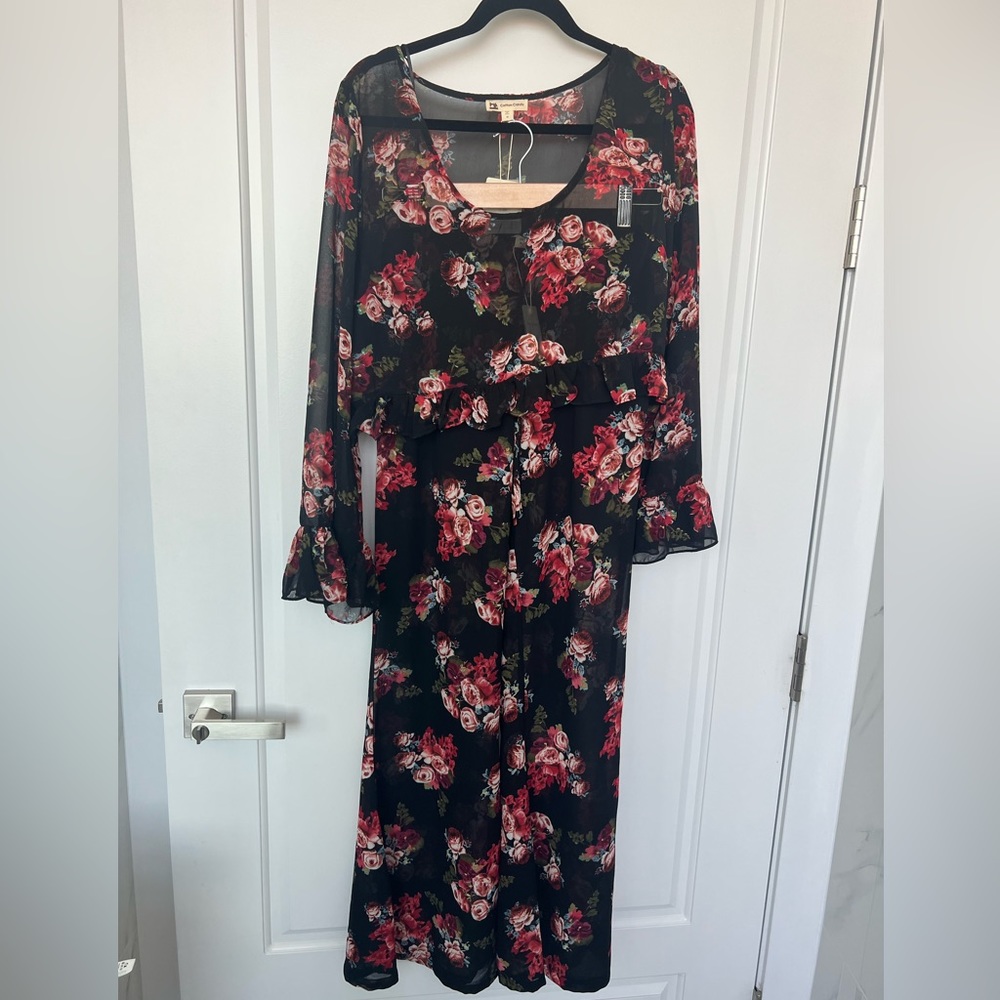 Cotton Candy LA Black Floral Co-off Set